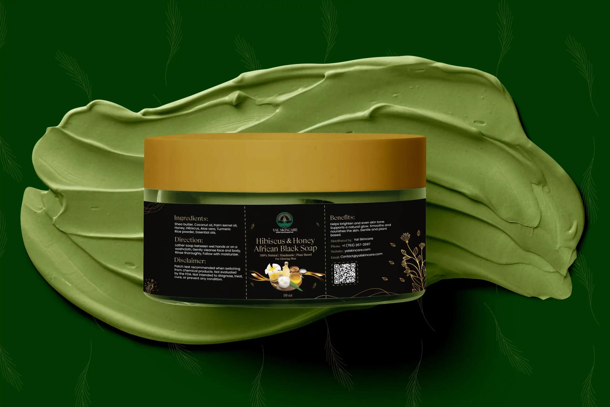 Hibiscus & Honey African Black Soap - Image 2